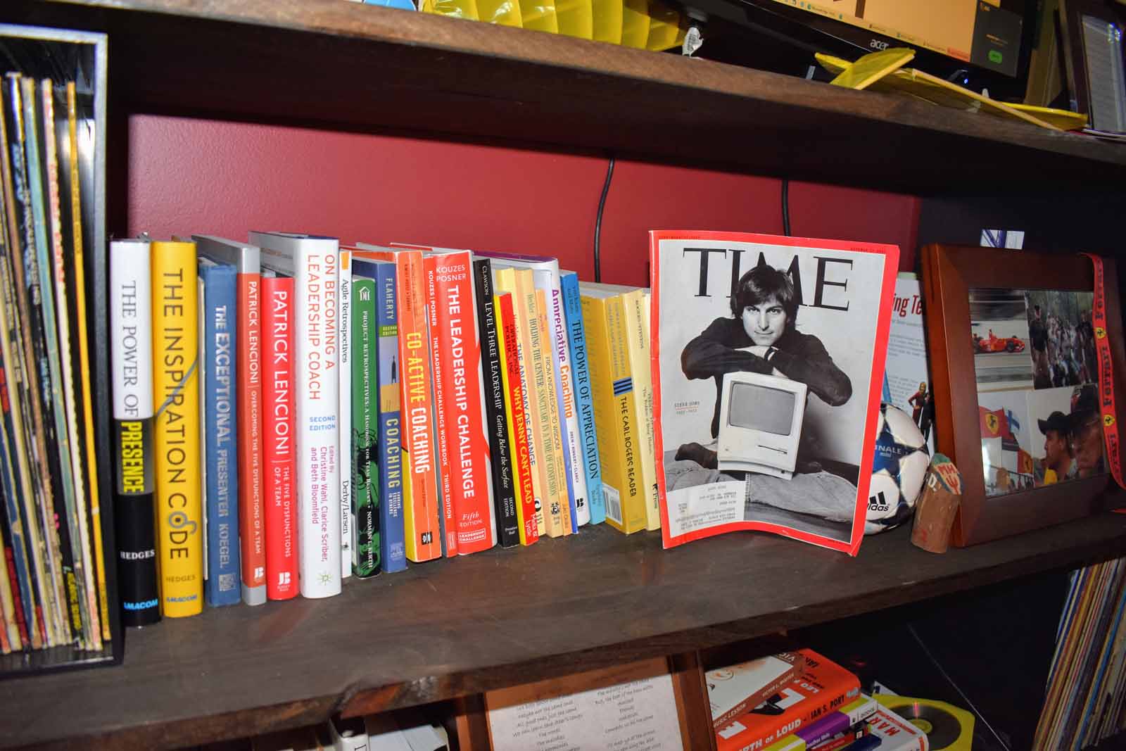 books and time mag of steve jobs